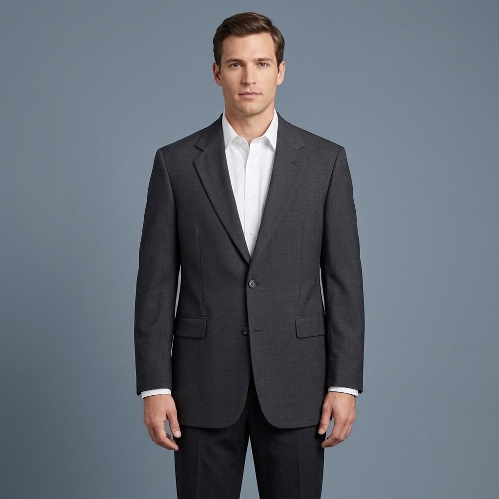 Brooks‎ Brothers Stretch Wool Sport Coat 40R Charcoal Israeli Made EUC